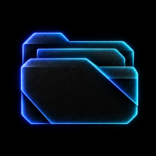 Archive neon icon