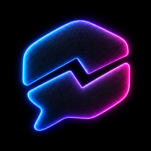 Chatter neon icon