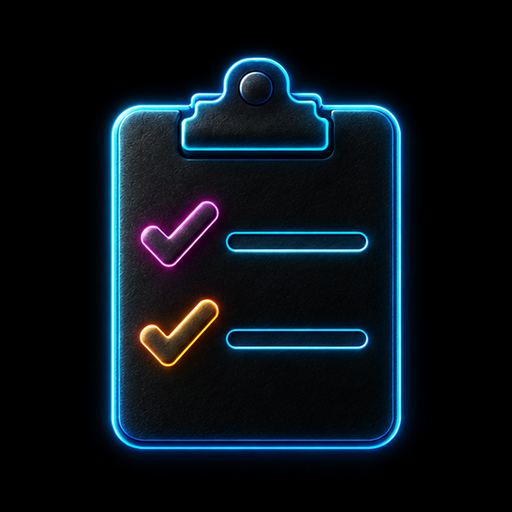 Checkpoint neon icon