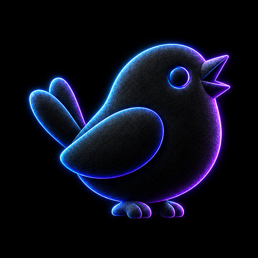 Chirp neon icon