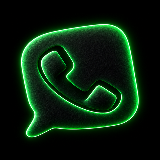 Hotline neon icon