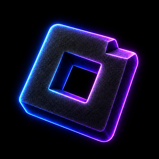 Playblock neon icon