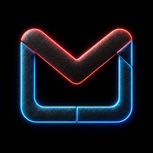 Postmark neon icon